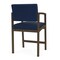 Lesro Lenox Steel Hip Chair Metal Frame, Bronze, MD Ink Upholstery LS1161 - alternate 2